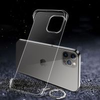 Slim Frameless Clear Phone Case For iPhone 14 13 12 Mini 11 Pro XS Max XR X 8 7 Plus SE 2020 Transparent Hard Plastic Back Cover