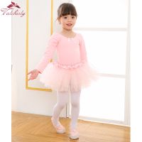 [Childrens clothing] ชุดเต้นบัลเล่ต์ชุดเดรสเด็ก Tutu เจ้าหญิงแขนยาวเด็กผู้หญิงมาใหม่พร้อมกระโปรงระยิบระยับ