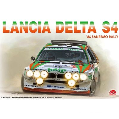 Hoy Nunu PN24005 1/24สำหรับ Lancia Delta S4 86 Sanremo ชุดสร้างรถยนต์ของเล่นประกอบเองของเล่นแบบสแตติกสำหรับ S DIY