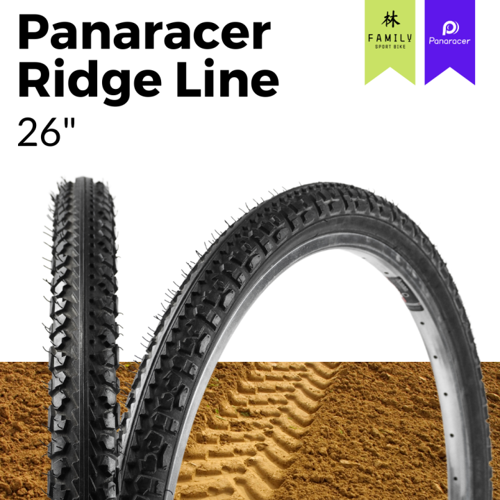 ผ่อน-0-ยางจักรยาน-panaracer-ridge-line-ขอบลวด-26-oldschool-mtb