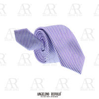 ANGELINO RUFOLO Necktie(NTSL-ทาง016) เนคไทผ้าไหมทออิตาลี่คุณภาพเยี่ยม ดีไซน์ Stripe Pattern เทาอ่อน/เลือดหมู/กรมท่า/ชมพู/น้ำเงิน/ฟ้า-เหลือง/ส้มเข้ม/ม่วง