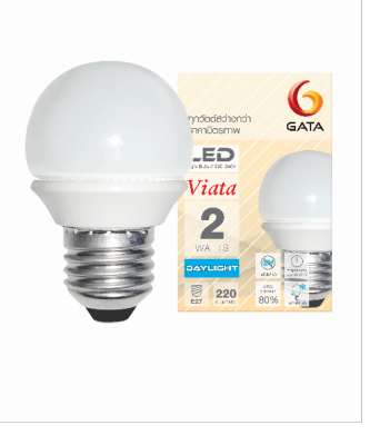 SuperSales - X5 ชิ้น - หลอด ระดับพรีเมี่ยม LED 2 W ฝาขุ่น E27 Day สีขาว ส่งไว อย่ารอช้า -[ร้าน ThanakritStore จำหน่าย ไฟเส้น LED ราคาถูก ]