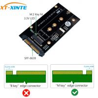 M.2อัปเกรด XT-XINTE SSD M กุญแจ U.2อะแดปเตอร์ SFF-8639 PCI-Express เพื่อ M2 U2การ์ดขยาย SSD NVME 2230/2242/2260/2280