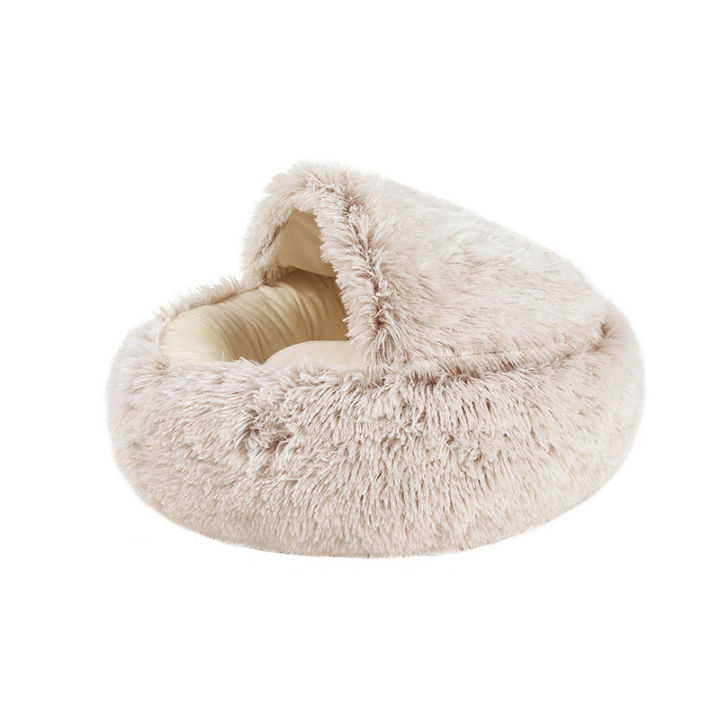new-style-dog-cat-bed-round-plush-cat-warm-bed-house-soft-long-plush-bed-for-small-dogs-for-cats-nest-2-in-1-cat-animals-bed