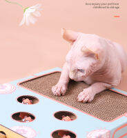 3-in-1 cat toy อุปกรณ์สำหรับสัตว์เลี้ยงข่วนแบบโต้ตอบ