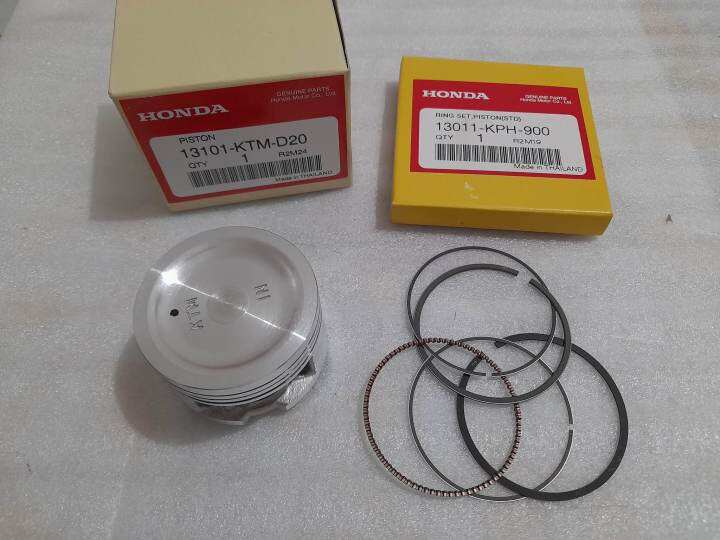 Honda Genuine Parts Piston and Piston Ring for Wave 125i (STANDARD