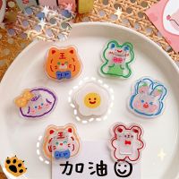 Cartoon Acrylic Paper Clip Kawaii Bear Decorative Bookmark Binder Clips Memo Clip School Office Stationery