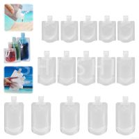 5pcs Travel Clamshell Lotion Shampoo Packaging Bag Sub Bags Travel Refillable Empty Plastic Cosmetic Container 30ml 50ml 100ml