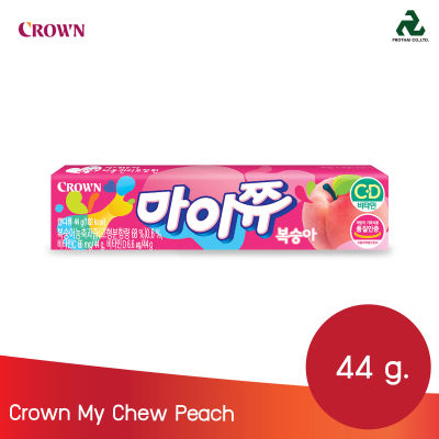 my chew peach ลูกอมกลิ่นพีช 44g.