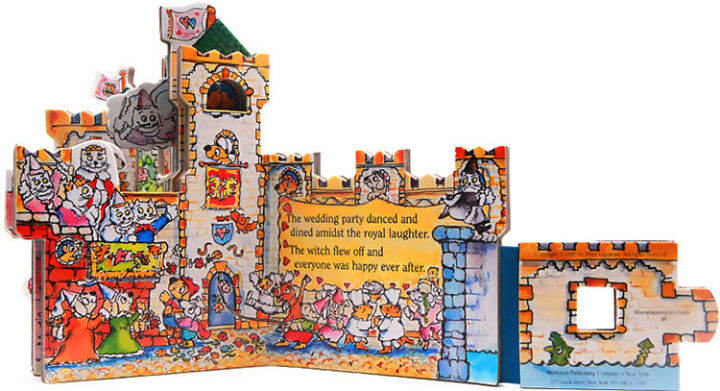 english-original-mini-house-mini-castle-the-enchanted-castle-sleeping-beauty-cat-princess-mini-house-series-fantasy-castle-toy-book-cardboard-modeling-book