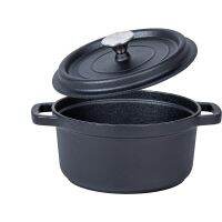 26cm Pre-Seasoned Cast Iron Dutch Oven Pot, for Cooking, Basting, or Bread Baking Lid and Dual Loop Handle - w/Silicone Accessories, 4 Quarts - Perfect for Camping, Home Cooking, and BBQ Making