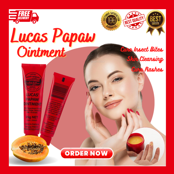👄👄 Lucas PAPAW Ointment Diaper Rash Cream Lip Balm Wound Canctional Lip