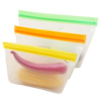 Reusable Food Storage Bags, Reusable Gallon Bags Seal &amp; Leak Proof Food Preservation Bag