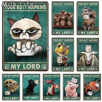 Funny Siamese Cat Wall Decor Tin Sign White Cat Bathroom Sign Gothic Medieval Wall Decor Black Cat Wall Art Poster for Cat Lover