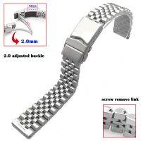 【CW】 20 22 24mm for Jubilee Diving Watchband Screw Remove Five Bead Lengthen Buckle