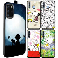 45XVV Snoopy Cartoon อ่อนนุ่ม High Quality ซิลิโคน TPU Phone เคสโทรศัพท์ ปก หรับ Samsung Galaxy A02 A02S M02 A03 A32 A33 A42 A52 A53 A72 A73 A82 M20 M30 M30S M21 M31 M51 Quantum 2