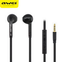 หูฟัง ES-15HI AWE หูฟังมีสาย3.5มม.,หูฟังหูฟังแบบมีสาย1.2เมตรมีไมโครโฟน Super Bass In-Ear หูฟัง Auriculares