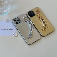 【16- digits】 Electroplated Gold And Silver Pattern With Bracelet Case For iPhone 13ProMax 13 XS X XR XSMAX 11ProMax 11 12Pro 12 7 8Plus