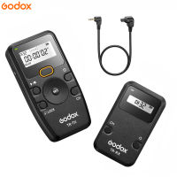 Godox TR Series 2.4G รีโมทคอนโทรลไร้สายชัตเตอร์กล้องรีโมท (Tramsmitter &amp; Receiver) 6ตัวจับเวลาการตั้งค่า32ช่องสัญญาณควบคุมระยะทาง100เมตรพร้อม TR-C3สายชัตเตอร์เปลี่ยนแทนที่สำหรับแคนนอนเครื่องหมาย5D Iiii/ 5D Mark I/ 50D/40D/7D/6D/5D2/5D3/1Ds/1D/EOS-1V