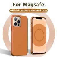 [Chaoke digital branch] พร้อมเคสแม่เหล็กหนังอนิเมชั่นสำหรับ iPhone 13 Pro Max Mini Magsafe เคสชาร์จไร้สายหรูหรากรอบป้องกันซิลิโคน