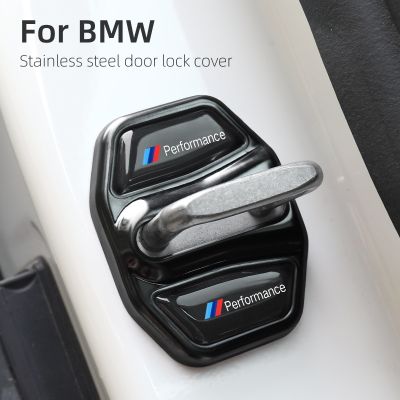 4pcs/set Car Door Lock Protective Cover for BMW 1 2 3 5 Series X1X2X5 E70 E71 F15 F16 G11 G20 G30 Door Sticker Accessories