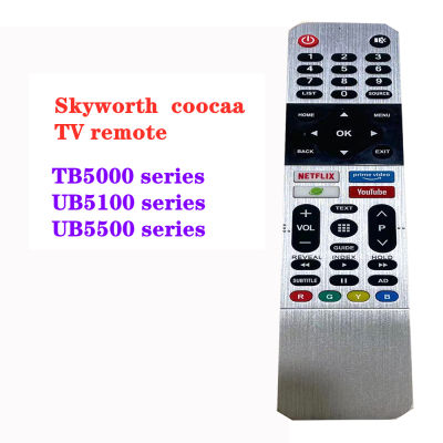 Coocaa Skyworthสมาร์ททีวีรีโมทคอนโทรล (Original) TB5000, UB5100, UB5500 SUC7500, UB7500, E6และG2 Seriesรุ่น