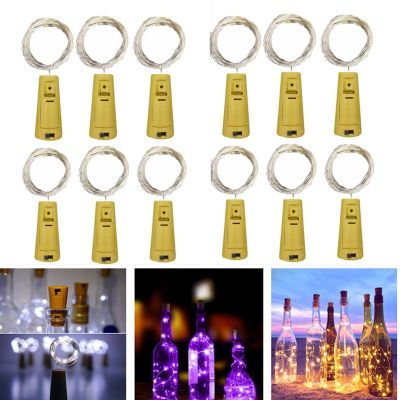 10pcs 5pcs Copper Wire LED Wine Bottle String Lights Fairy Garland Christmas Tree Decoration Home Outdoor Wedding Garden Lights Fairy Lights