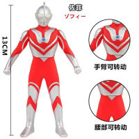 13ซม. ยางนุ่มขนาดเล็ก Ultraman Zoffy Original Action Figures ตุ๊กตาบทความตกแต่งเด็กประกอบหุ่น Toys