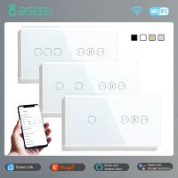 hot！【DT】 BSEED Curtain Wifi Switches 1/2Gang 1/2/3Way Support Tuya App