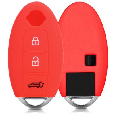 dvvbgfrdt 3 Buttons Car Key Silicone Case For Nissan TEANA Qashqai Juke Key Bag Cover Protector Fob Car-styling Auto Accessories