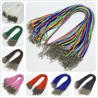 5pcs/Lot 1.5mm 2mm Colorful Leather Cord Adjustable Braided 45cm Rope For DIY Necklace Bracelet Jewelry Making Findings