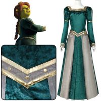 Princess Fiona Cosplay Costumes Dress Anime Uniform Wig Halloween Carnival Outfits For Women Girls