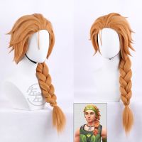 Game Valorant Skye Cosplay Wig Costume Skye 70Cm Long Heat Resistant Synthetic Hair Halloween Role Play Wig + Free Wig Cap