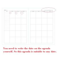 A4 Big 365 Self-filling Kawaii 2020 Planner Notebook 12 Month Agenda Chinese Planner Office School Supplies 365 Planner