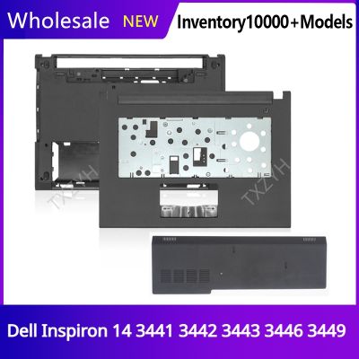 New For Dell Inspiron 14 3441 3442 3443 3445 3449 Laptop Upper Palmrest Bottom Base Cover Hard Disk Cover A B C D E Shell