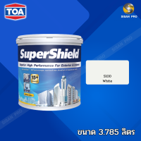 TOA super shield smooth type ทีโอเอ ซุปเปอร์ชิลด์ สีน้ำอะคริลิก ชนิดเนียน สีขาว #S100 ขนาด 3.785 ลิตร