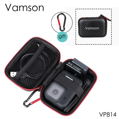 Vamson ใช้ได้กับ Gopro Hero 11/10/9/8/7/6/5พร้อมตัวป้องกันเคสขนาดเล็กกันกระแทกกล่องเก็บของ VP814เคสอุปกรณ์เสริมกล้องถ่ายรูป