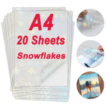10 Sheets 15 Style A4 Transparent Holographic Overlay Lamination