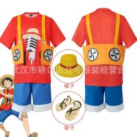 ☬◕ 2022 ใหม่ One Piece Theatrical Edition RED Luffy คอสเพลย์เครื่องแต่งกาย Uta UTA Halloween cos เสื้อผ้า