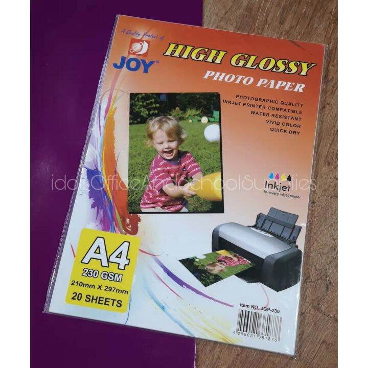 Joy Photo Paper 20's A4 | Lazada PH