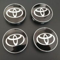 4ชิ้น60มิลลิเมตร62มิลลิเมตรหมวกสติ๊กเกอร์ติดล้อแต่งรถสำหรับ TOYOTA TRD พรีอุซโคโรล่าโลโก้ YARIS ฝาครอบล้อตรารถยนต์