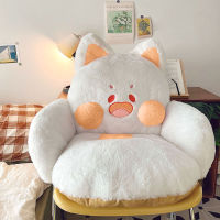 Kawaii Soft Cat Sitting Cushions Animal Seat Cushion Stuffed Plush Sofa Indoor Floor Home Chair Decor Winter Children Girl Gift