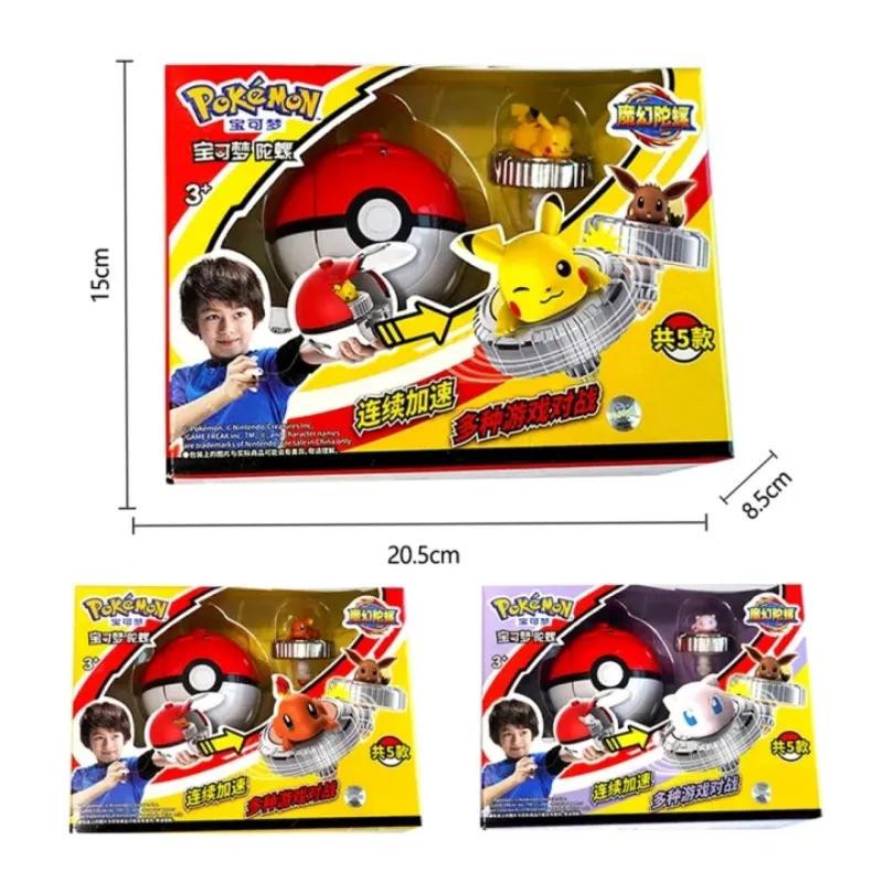 Brinquedos Com Figuras De Ação Animada Pokemon , Pikachu Top Launcher Magic  Gyro Arena