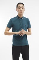 LTD เสื้อโปโลแต่งขอบคอปก ผู้ชาย สีเขียว | Contrast Tipping Polo | 3401