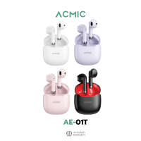 [Pre-Order 30 วัน] ACMIC AE-01T หูฟังบลูทูธไร้สาย Bluetooth 5.0 IPX4 กันฝุ่นกันน้ำ ตัดเสียงรบกวน ใช้ได้นาน 25 ชม รับประกัน 1 ปี