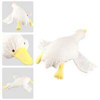 White Goose Plushies ของเล่นผ้าฝ้ายสบายทารกแรกเกิดไอเสีย Soothing หมอนเด็กแบบพกพา