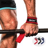 ☜∏☢ SKDK Weightlifting Gym Anti-Slip Sport Safety Wrist Straps Weight Lifting Wrist Support Crossfit Hand Grips Fitness Bodybuilding