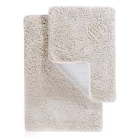 2 Piece Bathroom Rugs Bath Mat Set -Plush Chenille Shower Mats for Bathroom Non-Slip Bath Rug with Rubber Backing