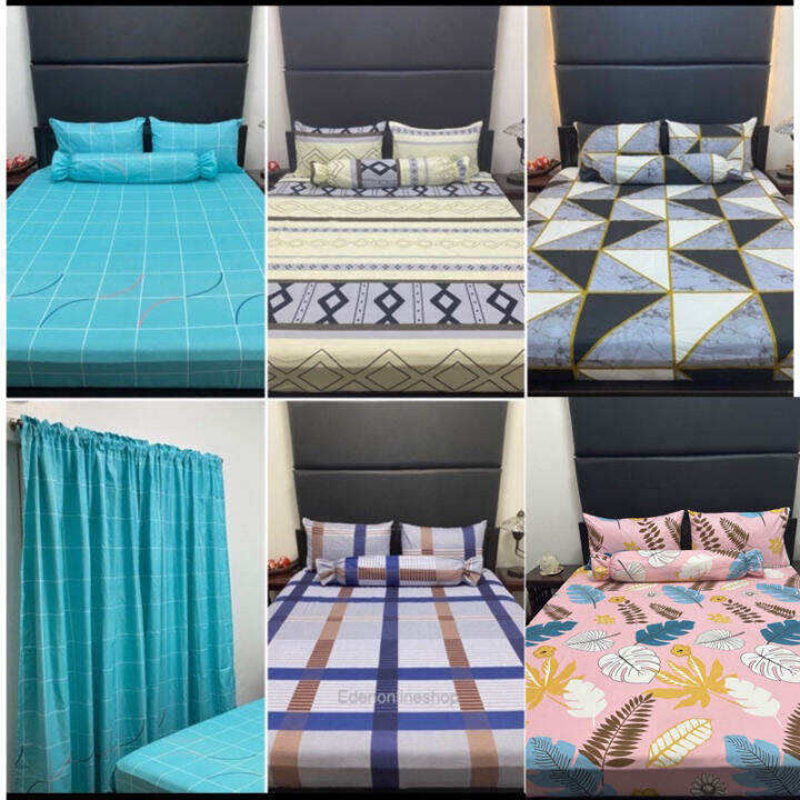 3in1 Canadian Cotton Bedsheet with two pillowcases Lazada PH