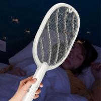 1pc Electric Insect Racket Swatter Zapper USB Rechargeable Mosquito Swatter Kill Zapper Fly Bug Killer Trap Summer Access sorry